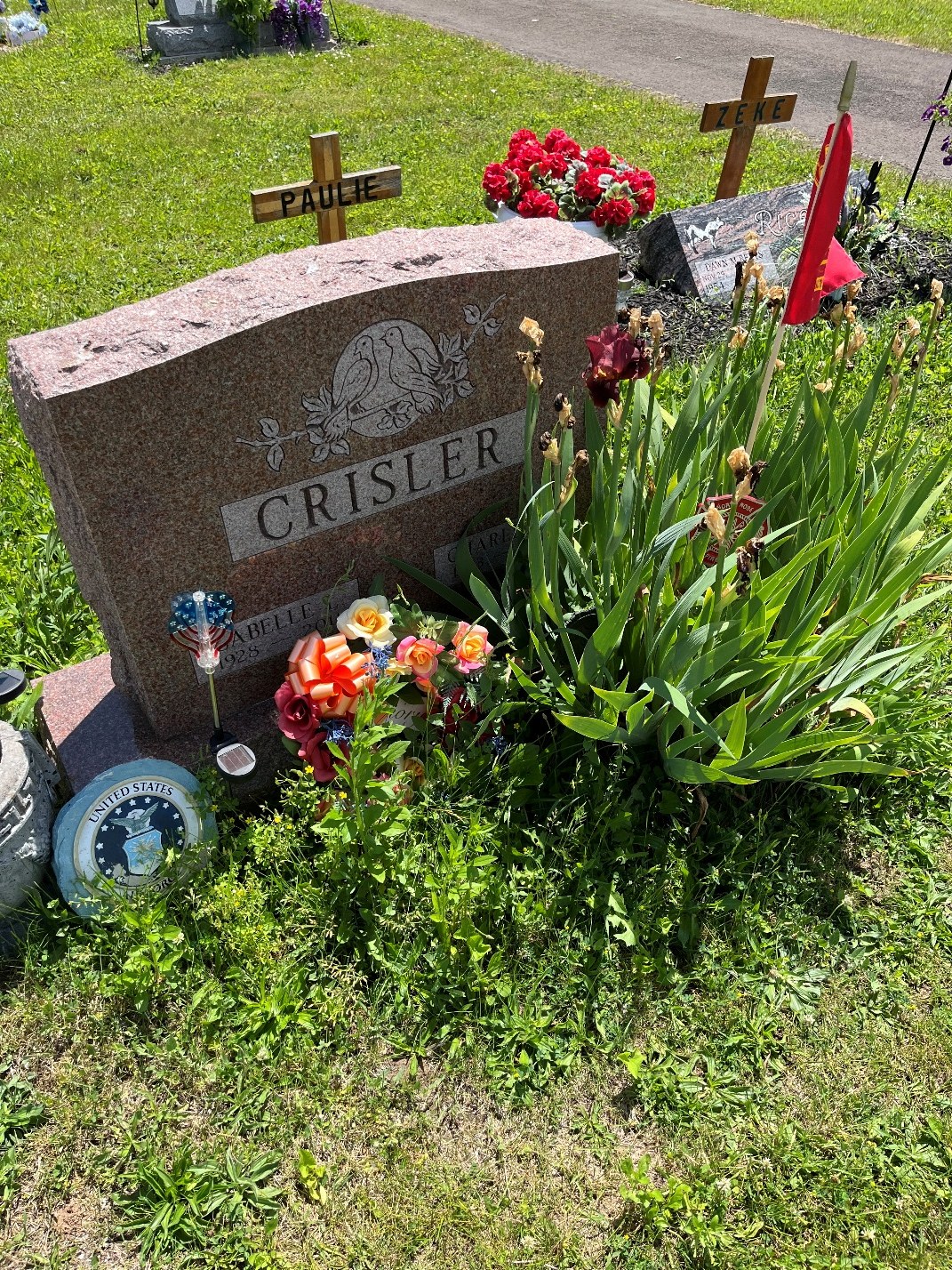 North Rose Fire Department archive photograph (headstones)