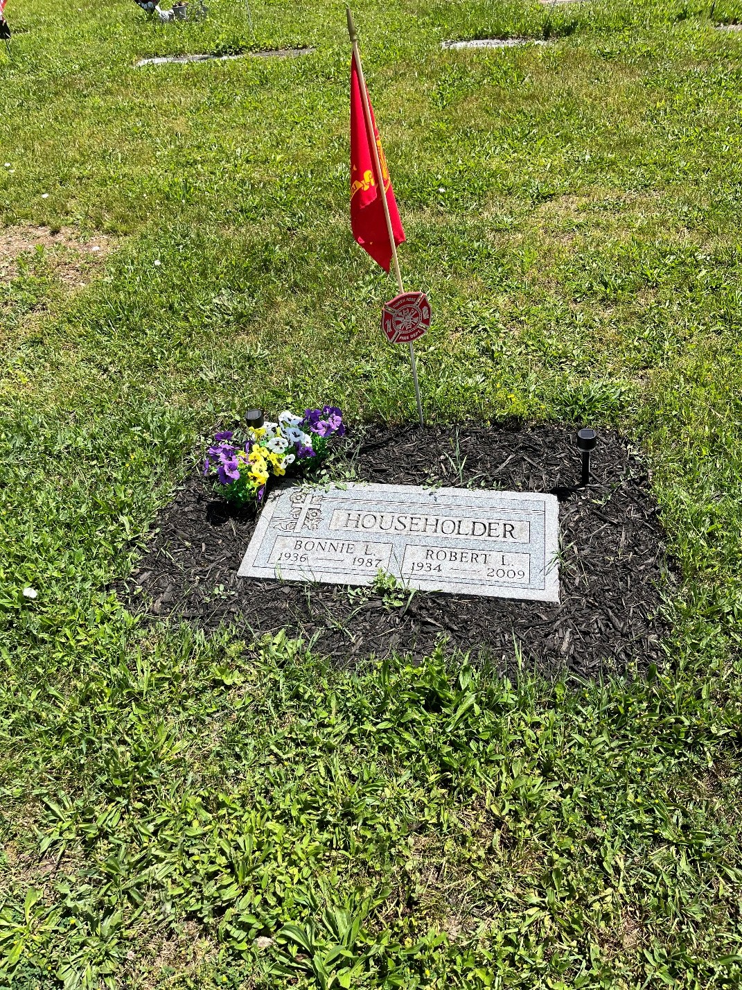 North Rose Fire Department archive photograph (headstones)