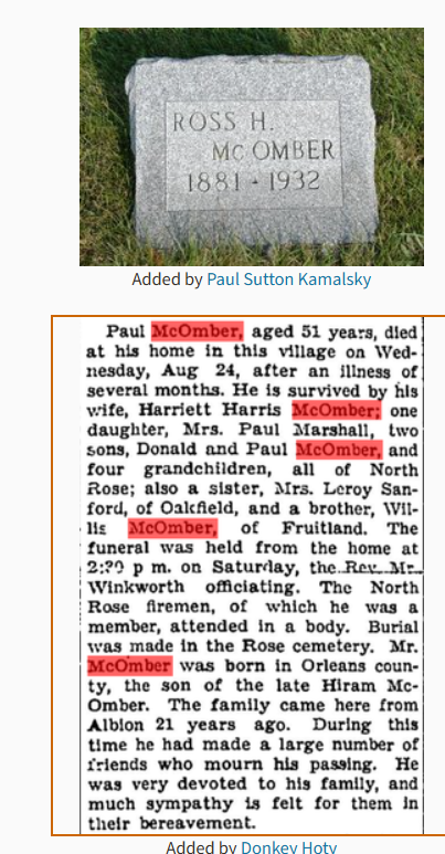 Member obituary — Appendix C