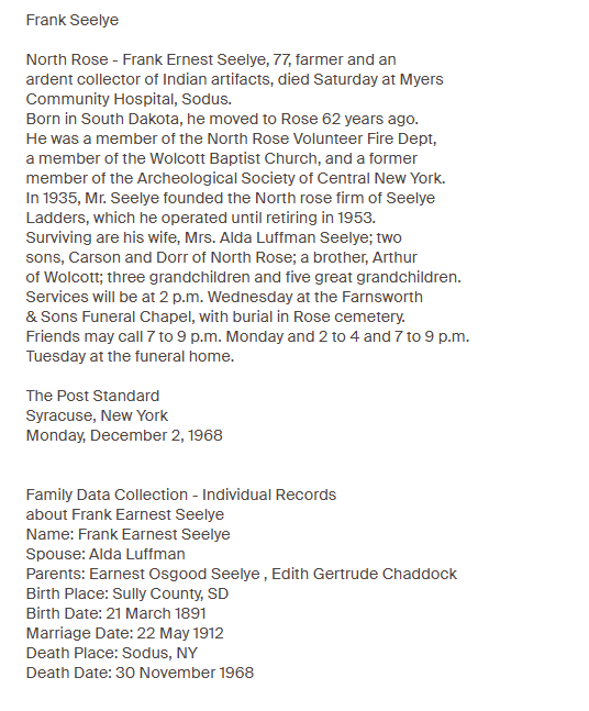 Member obituary — Appendix C