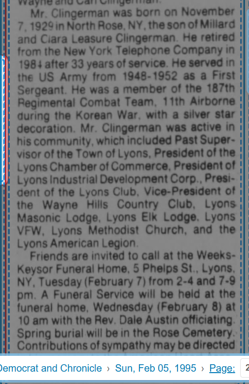 Member obituary — Appendix C