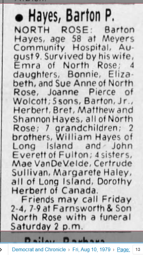 Member obituary — Appendix C