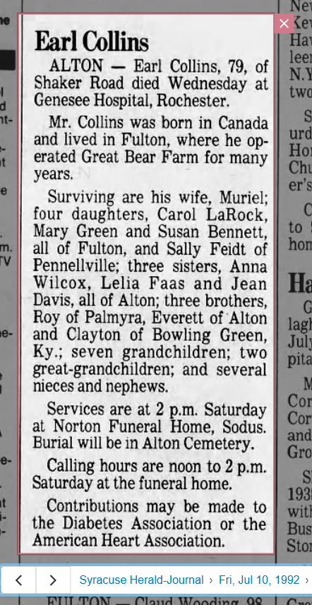 Member obituary — Appendix C