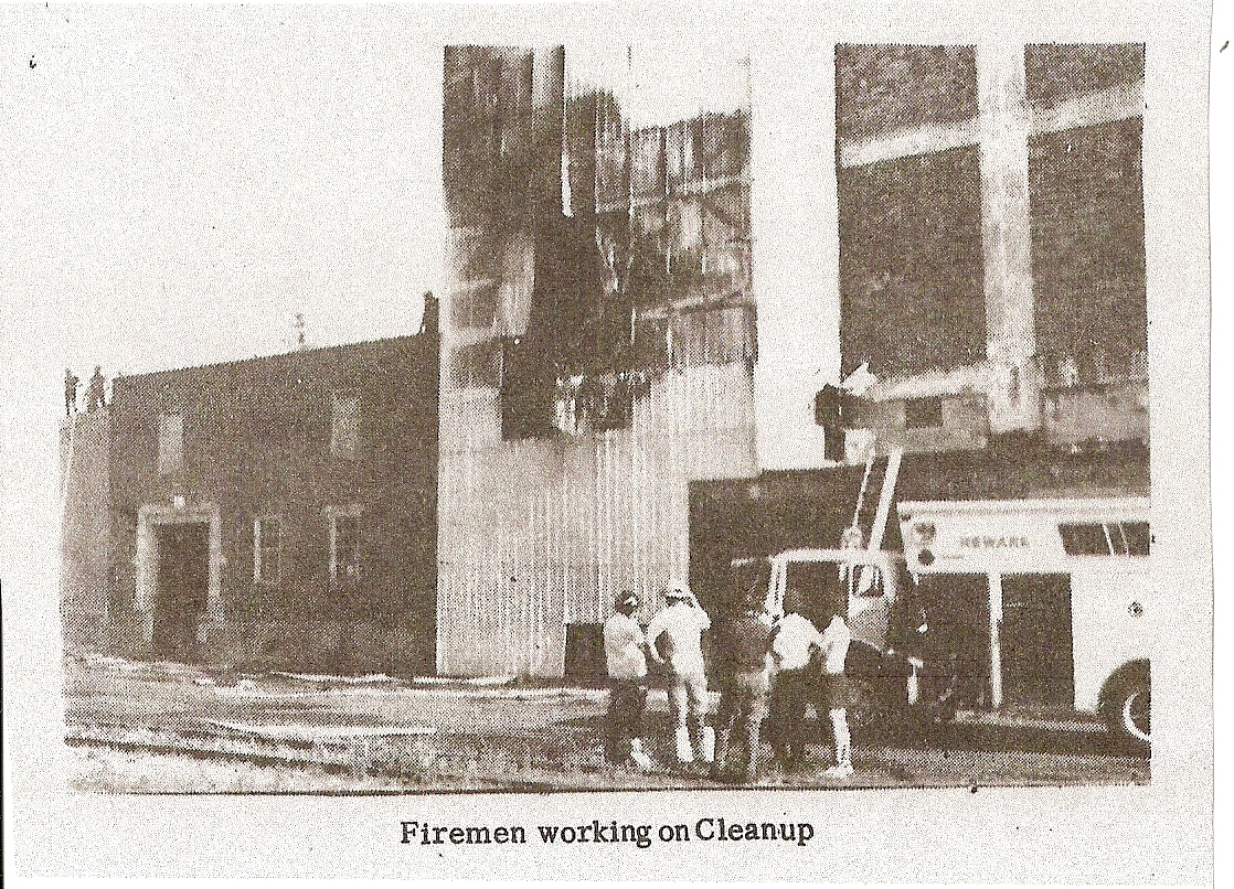 Sodus Cold Storage fire and explosion, North Rose, July 1983
