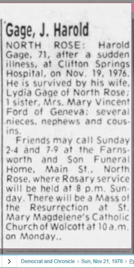 Member obituary — Appendix C