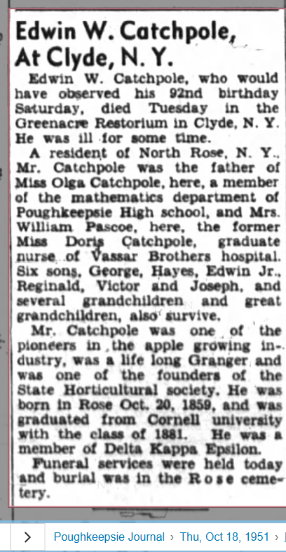 Member obituary — Appendix C
