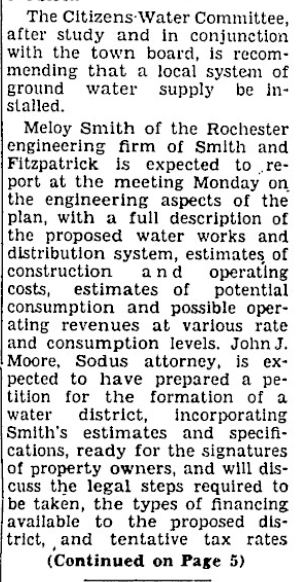 1950 — water works preliminary meeting coverage