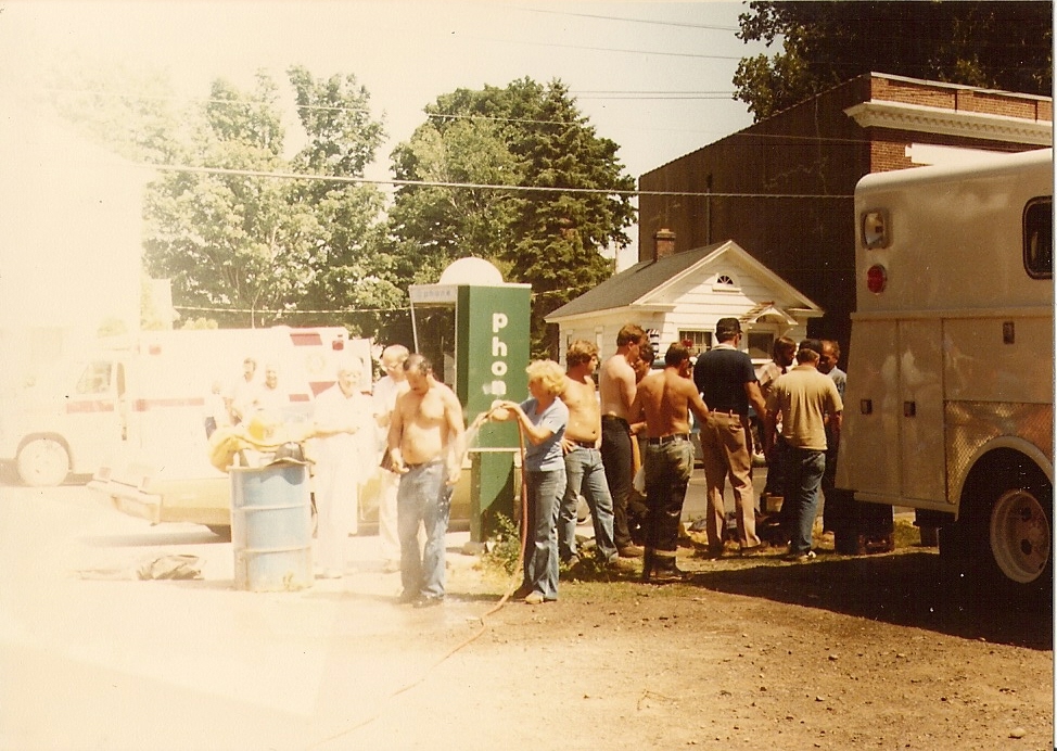 Sodus Cold Storage fire and explosion, North Rose, July 1983