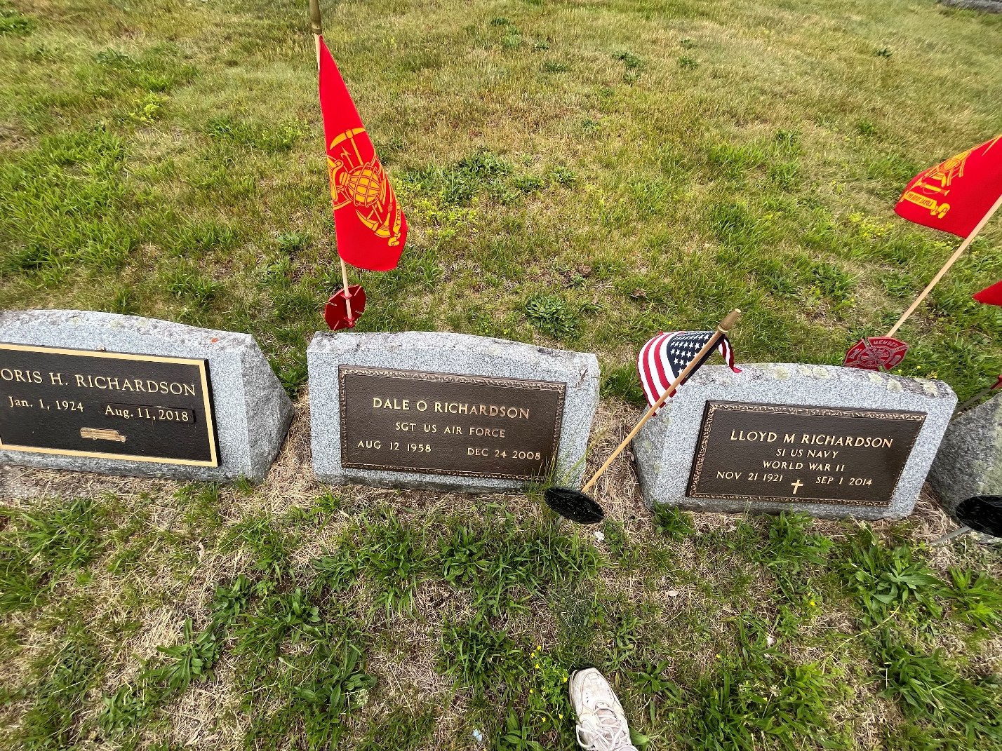North Rose Fire Department archive photograph (headstones)