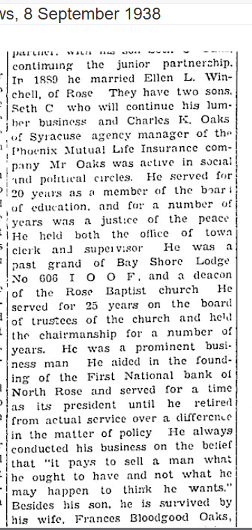 Member obituary — Appendix C