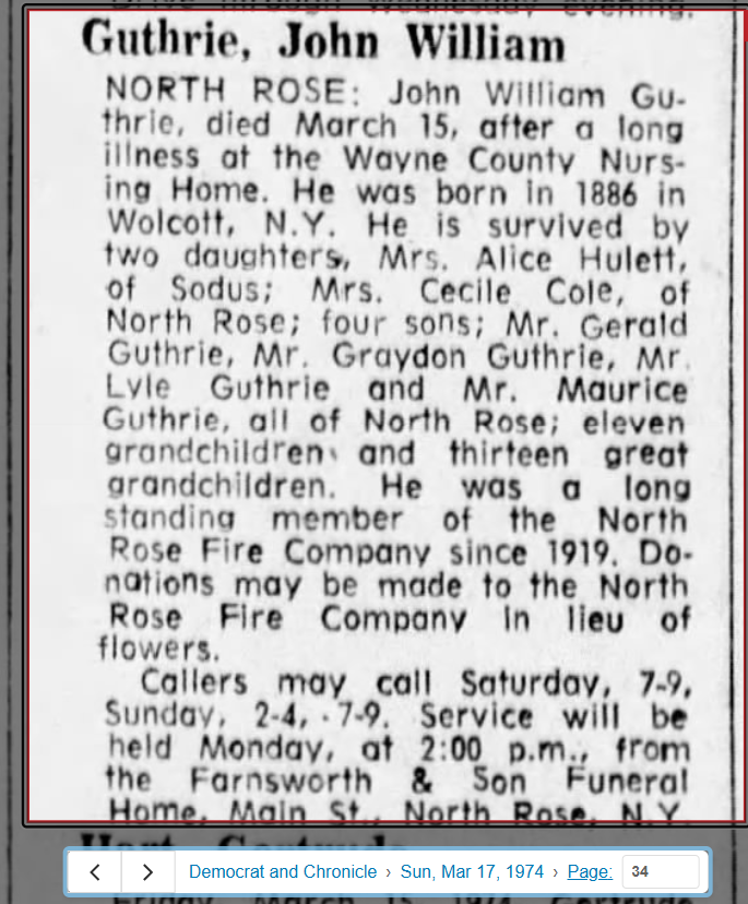 Member obituary — Appendix C