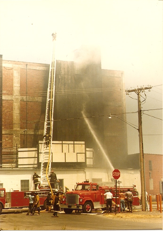 Sodus Cold Storage fire and explosion, North Rose, July 1983