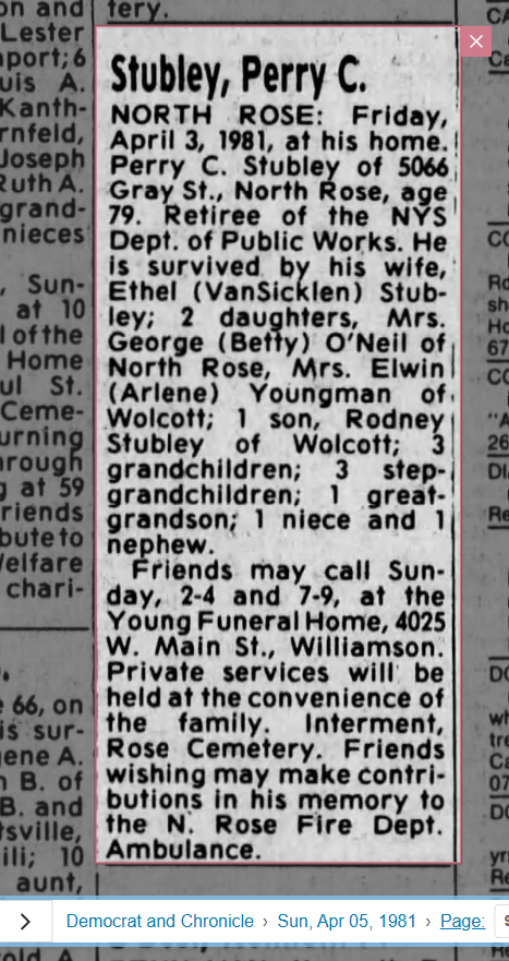 Member obituary — Appendix C