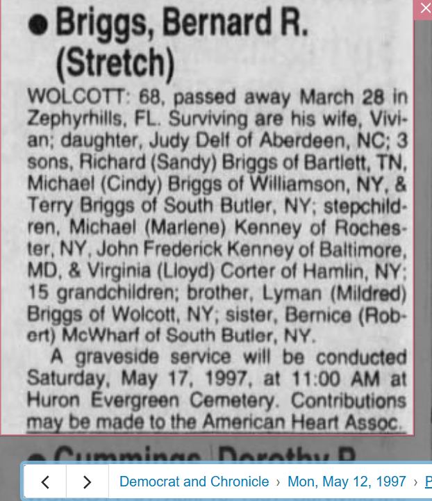 Member obituary — Appendix C