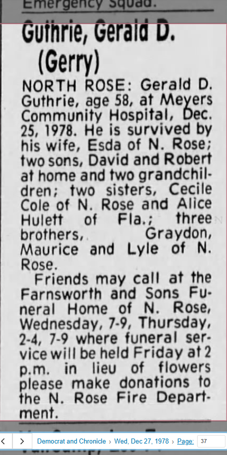 Member obituary — Appendix C