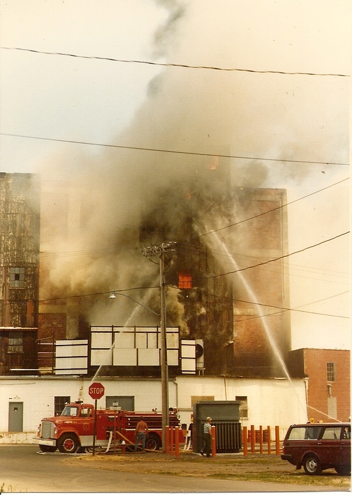 Sodus Cold Storage fire and explosion, North Rose, July 1983