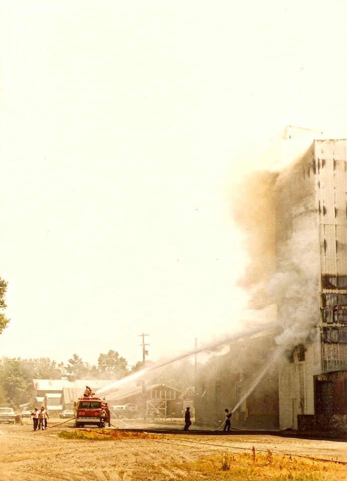 Sodus Cold Storage fire and explosion, North Rose, July 1983