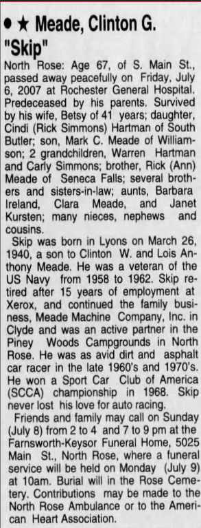 Member obituary — Appendix C