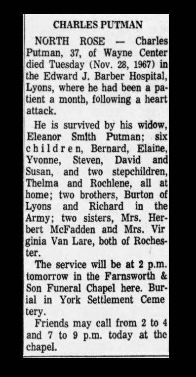 Member obituary — Appendix C