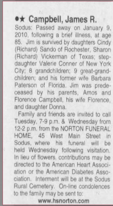 Member obituary — Appendix C