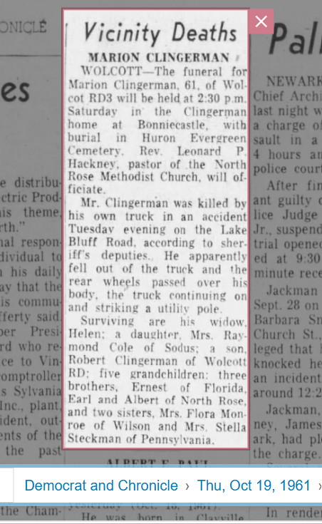 Member obituary — Appendix C