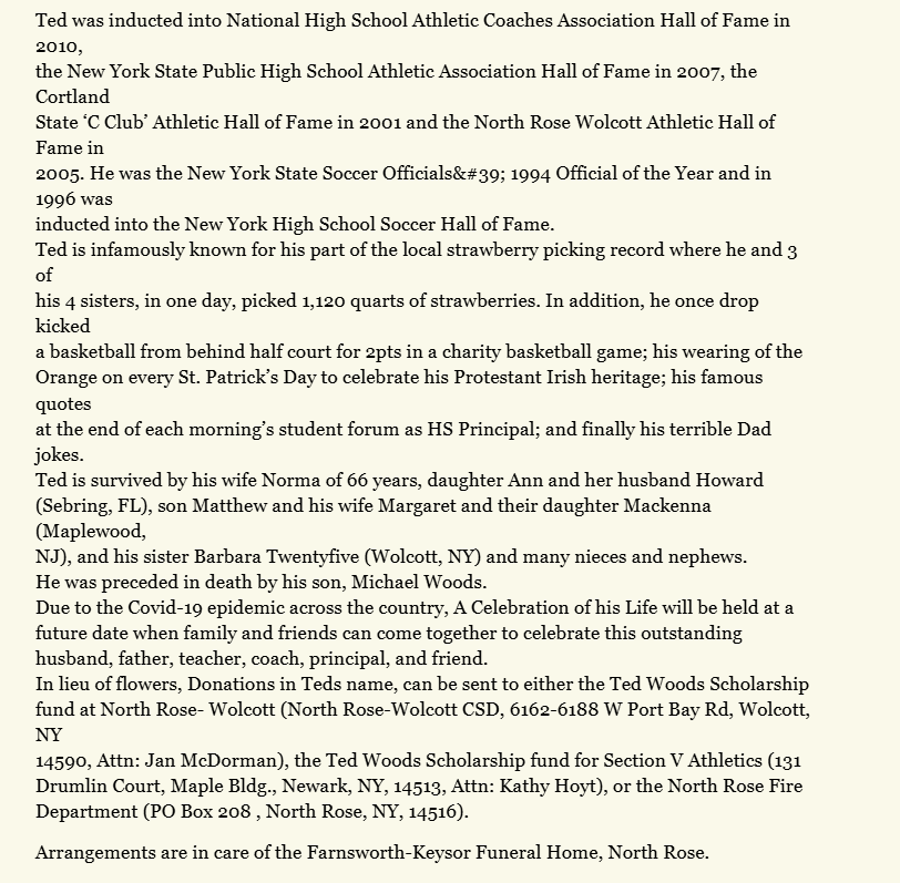 Member obituary — Appendix C