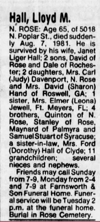 Member obituary — Appendix C