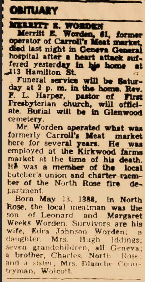 Member obituary — Appendix C