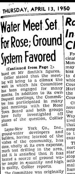 1950 April — water works preliminary meeting, 13 April 1950