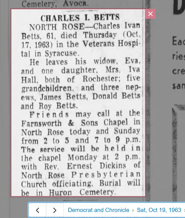 Member obituary — Appendix C