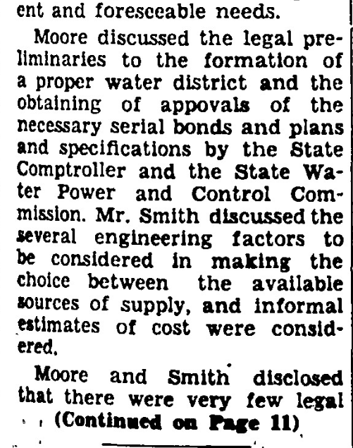 1950 — water works planning