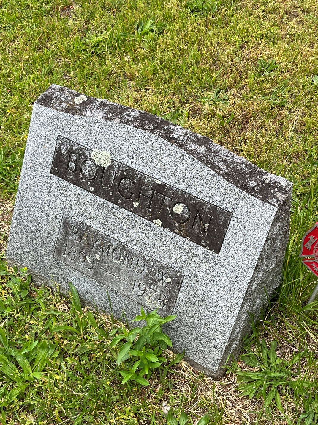 North Rose Fire Department archive photograph (headstones)