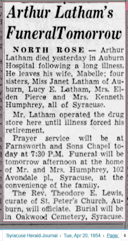 Member obituary — Appendix C