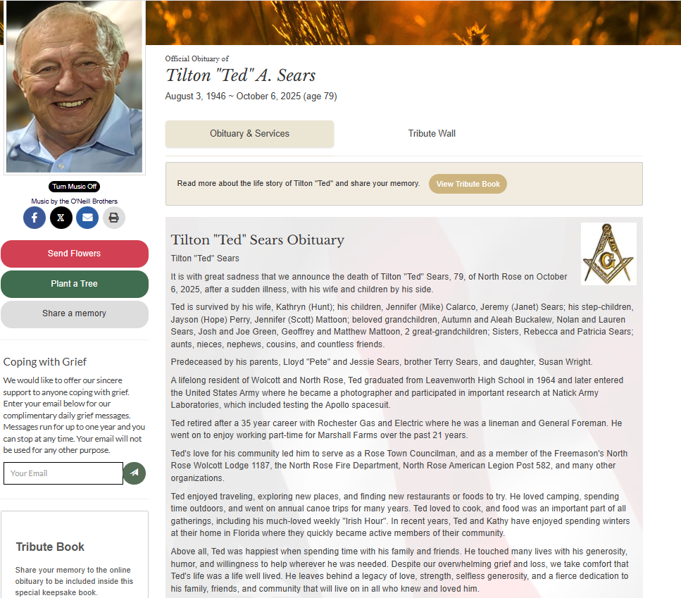Member obituary — Appendix C