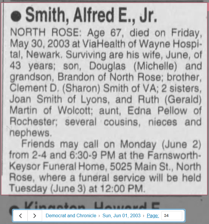 Member obituary — Appendix C