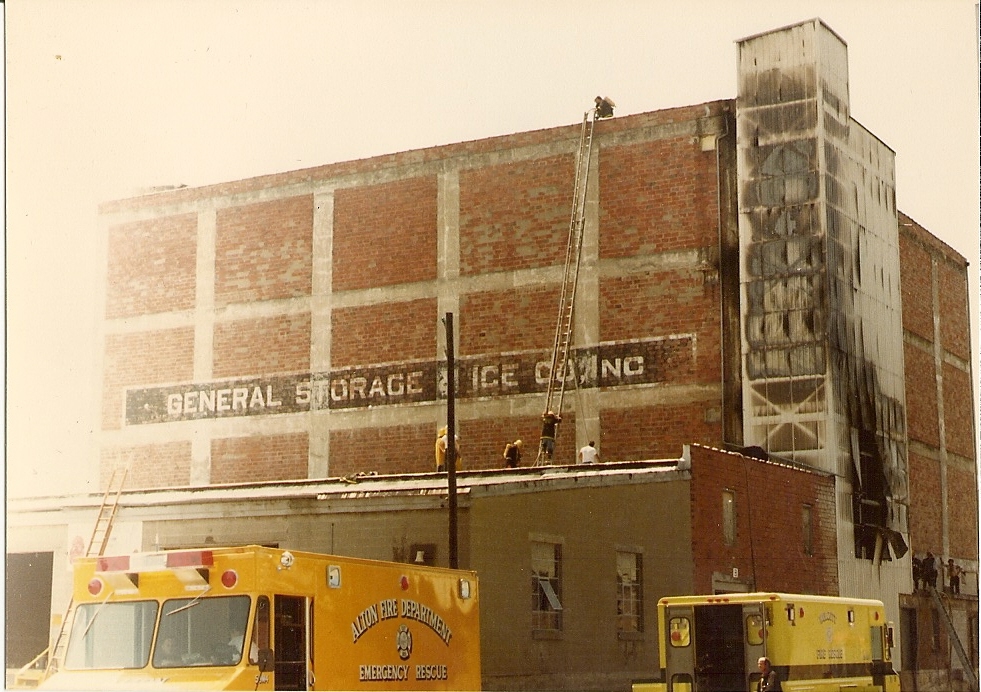 Sodus Cold Storage fire and explosion, North Rose, July 1983