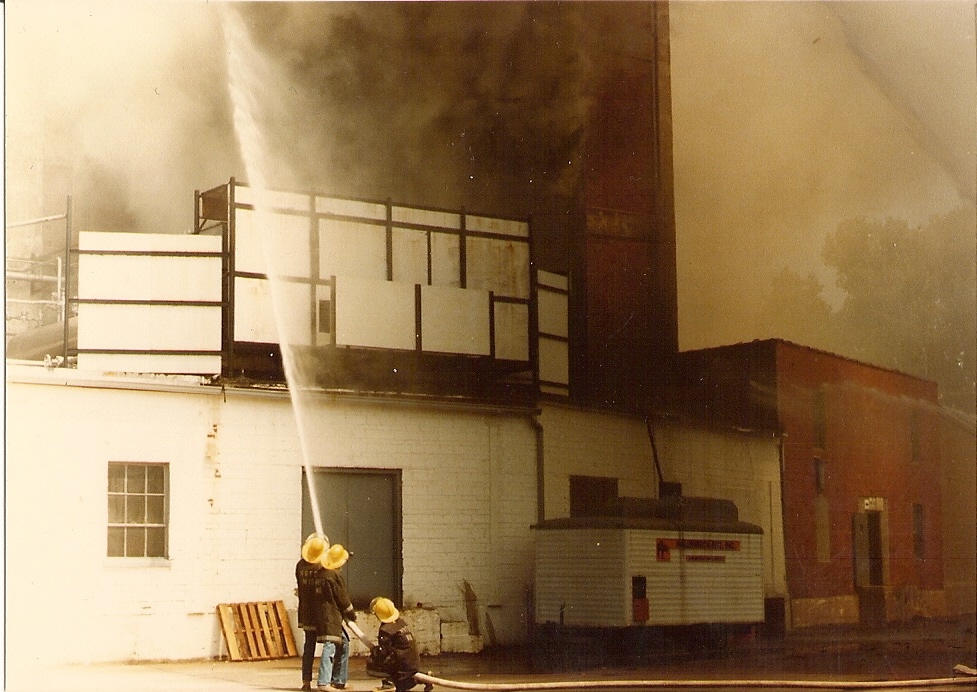 Sodus Cold Storage fire and explosion, North Rose, July 1983