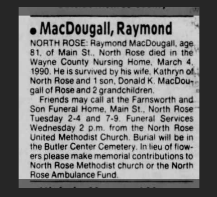 Member obituary — Appendix C