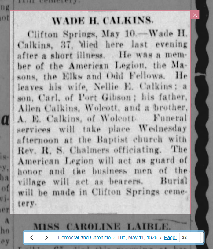 Member obituary — Appendix C