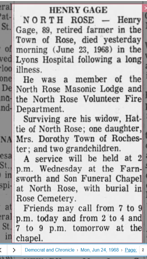 Member obituary — Appendix C
