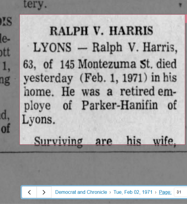 Member obituary — Appendix C