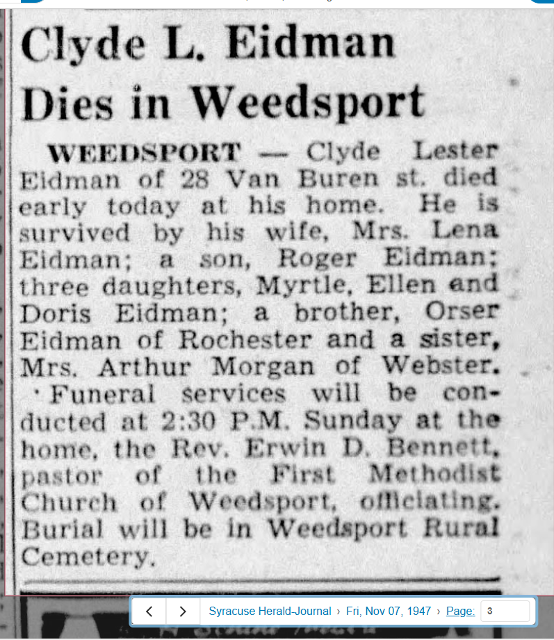 Member obituary — Appendix C
