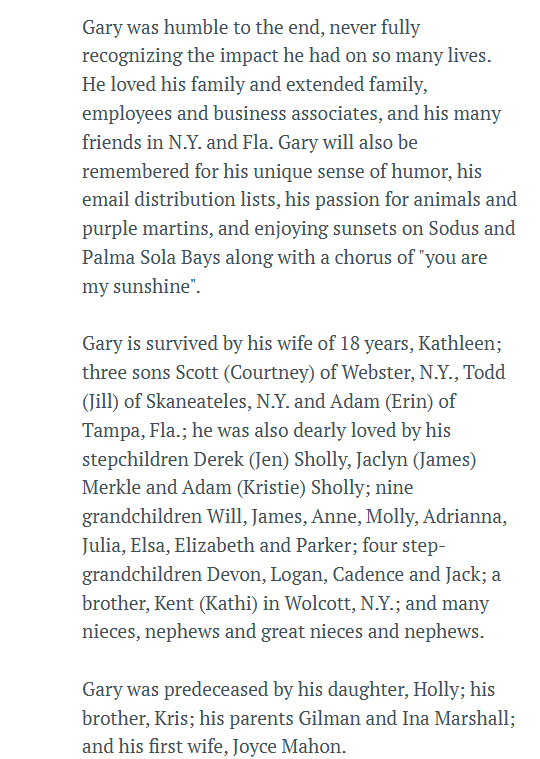 Member obituary — Appendix C