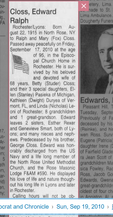 Member obituary — Appendix C