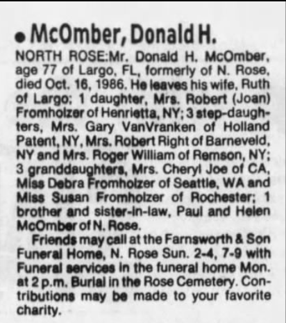 Member obituary — Appendix C