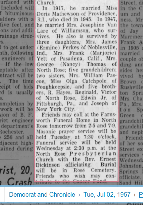 Member obituary — Appendix C