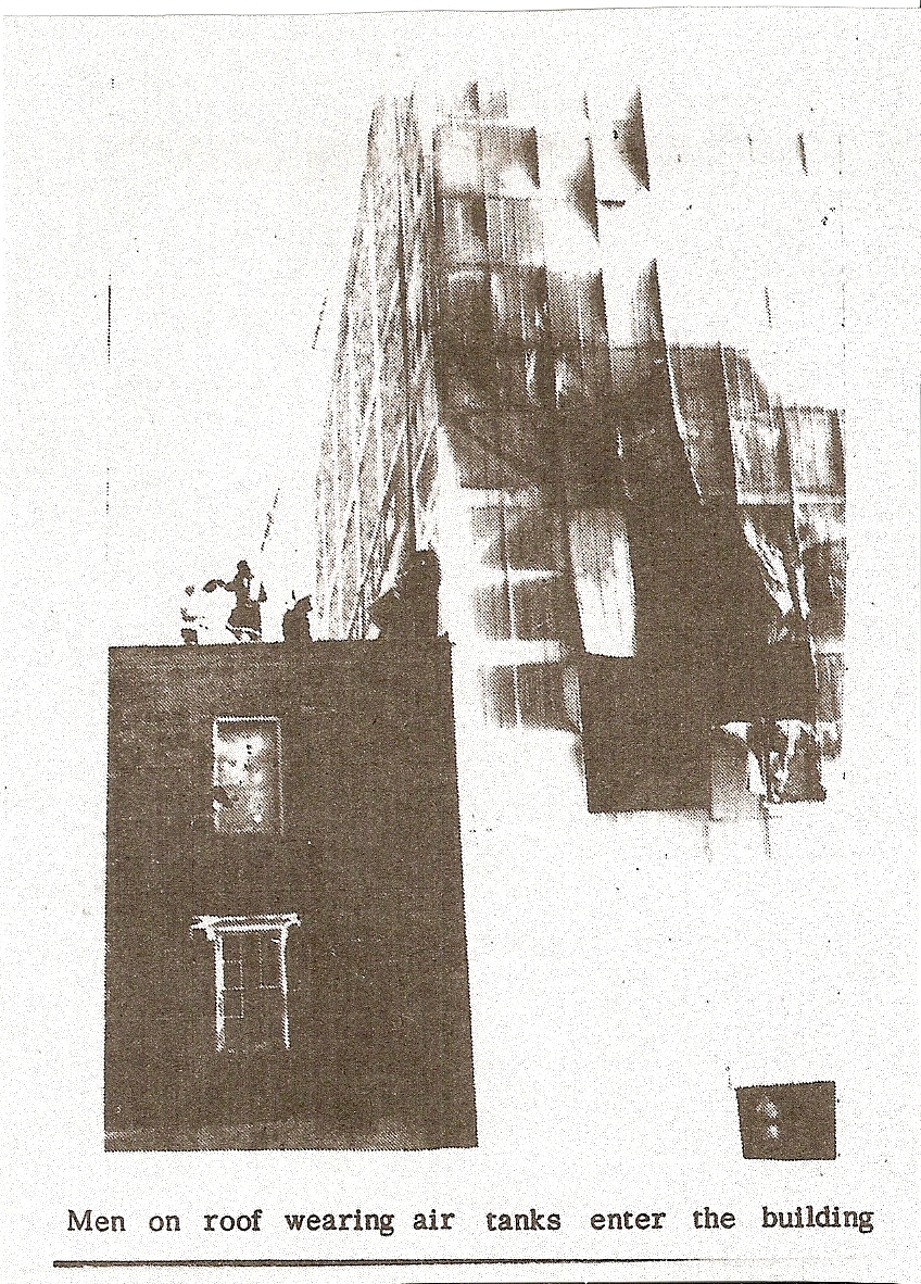 Sodus Cold Storage fire and explosion, North Rose, July 1983
