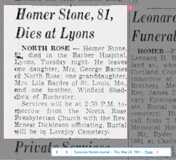 Member obituary — Appendix C