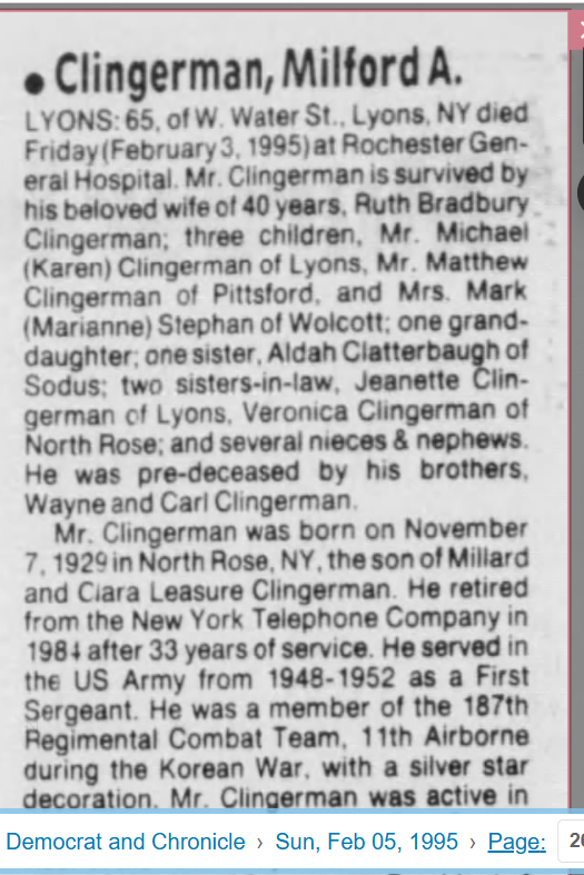 Member obituary — Appendix C