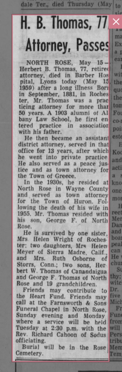 Member obituary — Appendix C